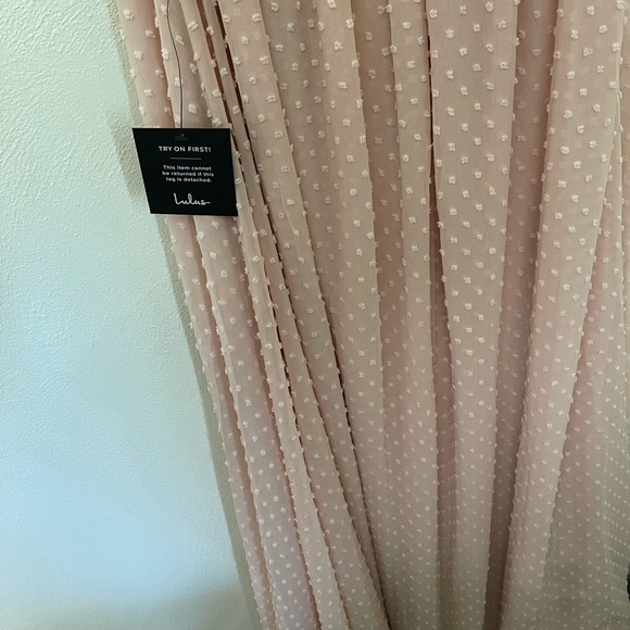 Lulu’s // Heavenly Hues Maxi Dress // Pink Blush Dots - Picture 9 of 9